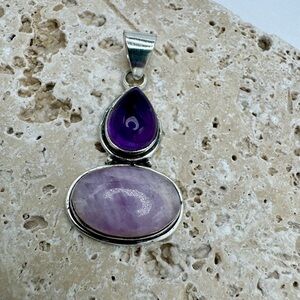 Amethyst & Kunzite Pendant